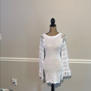 Camila Coelho White Knit Sweater dress size medium